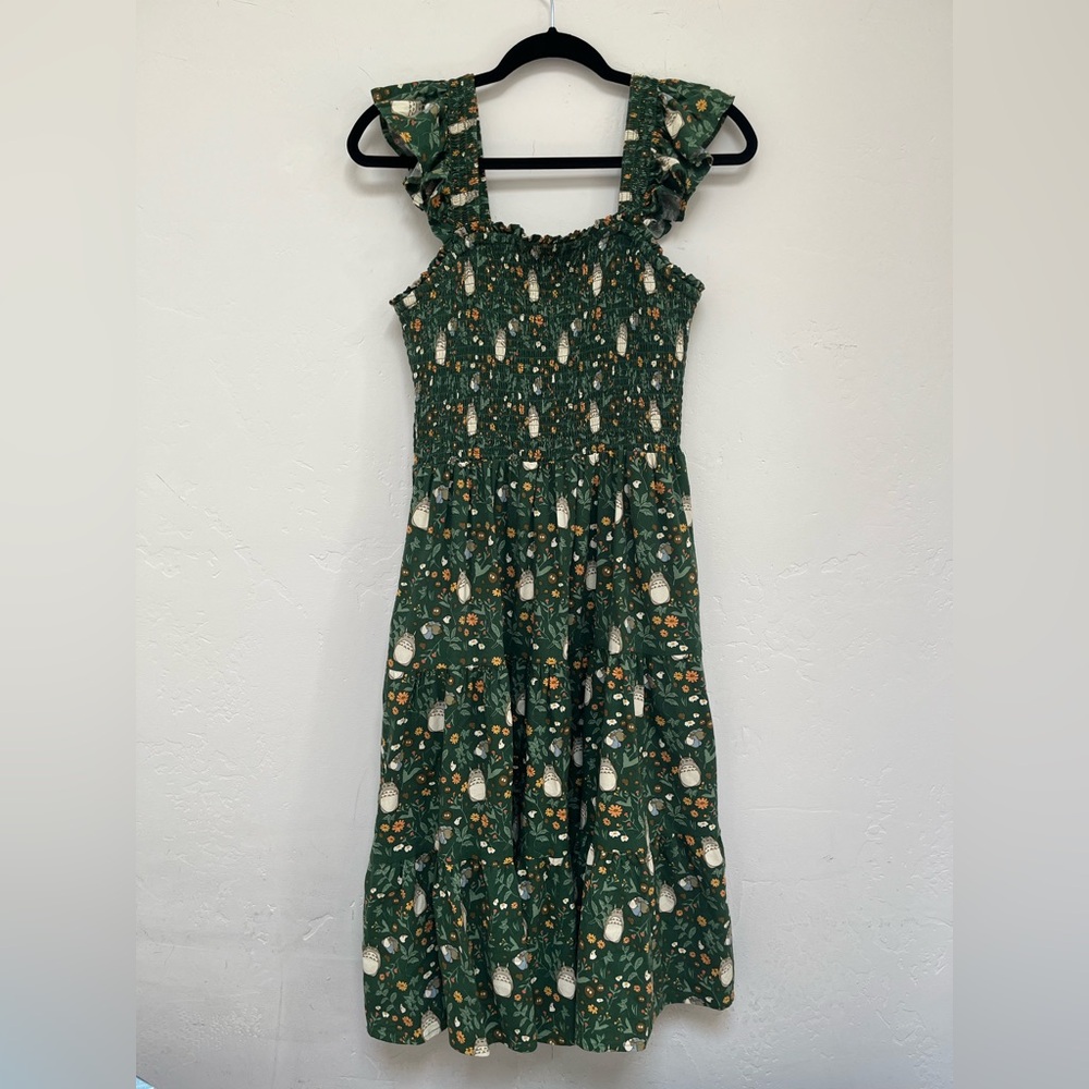 Her Universe Studio Ghibli My Neighbor Totoro Smock Midi Dress BoxLunch Sz M